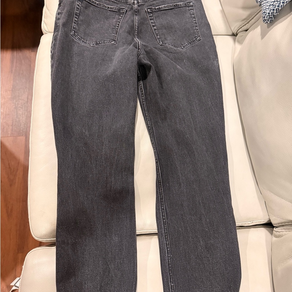 Abercrombie & Fitch Black Distressed Straight-Leg Jeans - Picture 5 of 7